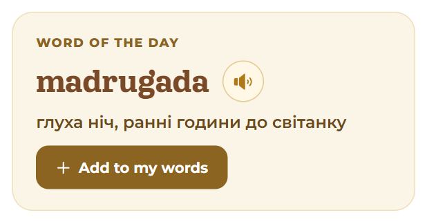 Word of the day
