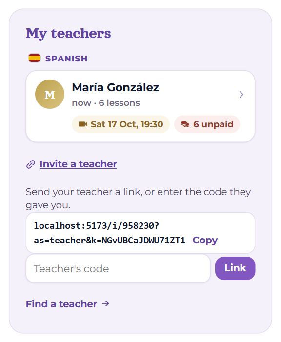 Invite a teacher