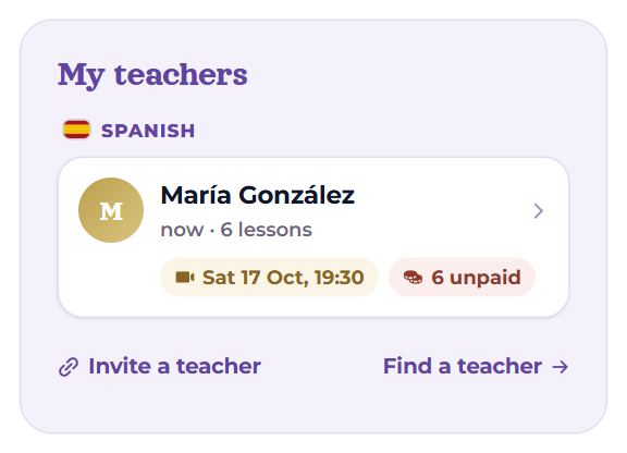 My teachers