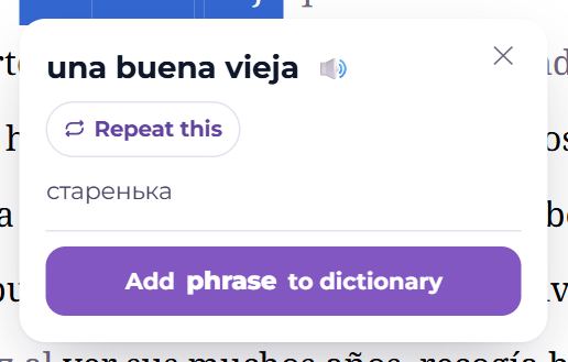 A selected phrase