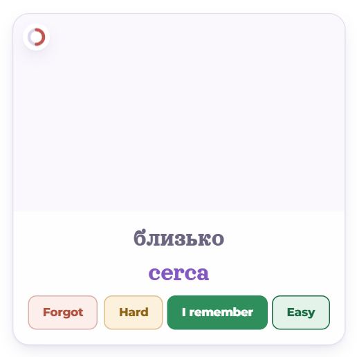 An open card in the grid