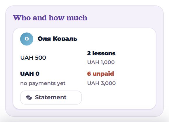 “Who and how much” on a phone