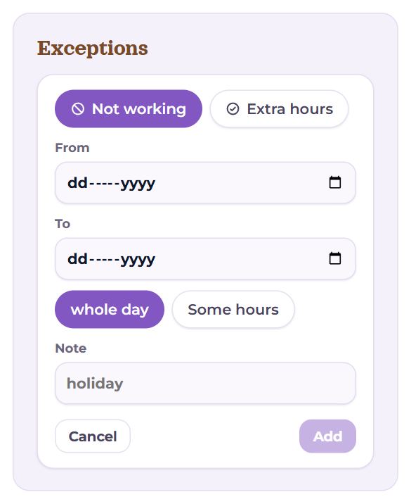 A new exception