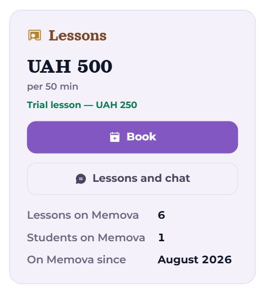 Book, and Lessons and chat