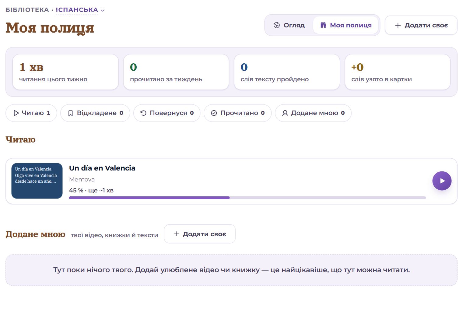 Моя полиця