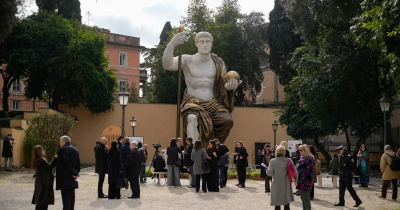 Ancient Statue of Emperor Constantine Rebuilt in Rome