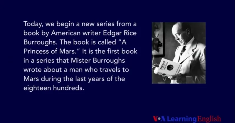 'A Princess of Mars,' by Edgar Rice Burroughs, Part One
