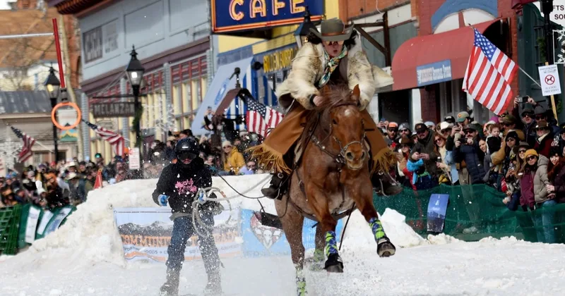 The Wild Winter Sport of Skijoring