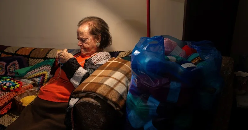 Greek Grandmother Makes Scarves for Children in Need